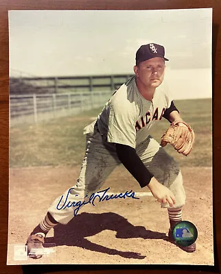 Virgil Trucks Chicago White Sox (1953-1955) SIGNED 8x10 Color Photo (died 2013) • $8.50