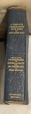 A Complete Concordance To Science And Health Mary Baker Eddy 1933 • $10.50