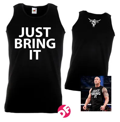 Just Bring It The Rock Brahma Bull Sleeveless Vest Tshirt Front/back  • £11.99