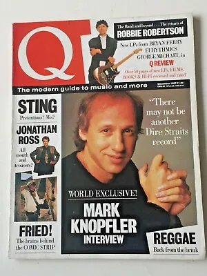 Q Magazine: Issue 15 December 1987: Sting Robbie Robertson Mark Knopfler • £10