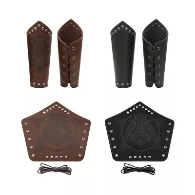 Medieval Adjustable Men Armguards Boxing Gloves Vintage Cosplay Bracer • $18.92