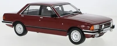 Model Car Group Ford Granada Mkii 2.8 Ghia Dark Red 1982 1-18 Scale 18401 • £69.99