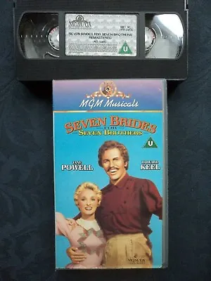 VHS Video Tape Seven Brides For Seven Brothers Howard Keel 1954 MGM Musical Film • £5.99