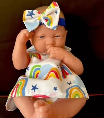 35-43cm/14-17” Dolls Dress To Fit Annabell Baby Born Berenguer Tiny Treasures • £4.99