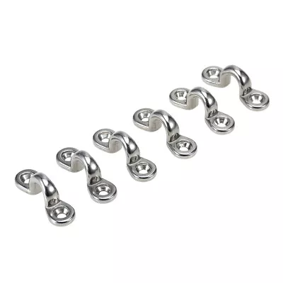 6Pcs Kayak Pad Eyes Stainless Steel Tie Down Deck Loops Shock Cord V2K1 • $16.09