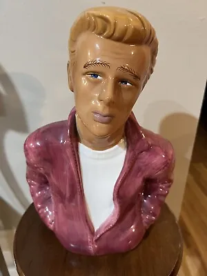 1996 James Dean Foundation Movie Actor Ceramic Bust Cookie Jar • $55