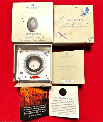 2023 Uk Harry Potter Albus Dumbledore Magnetic Box Capsule Booklet & Coa No Coin • $0.99