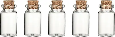 £4.68 • Buy Empty Spell Jars Small Glass Bottles With Cork Lids Miniature Potion Bottle For