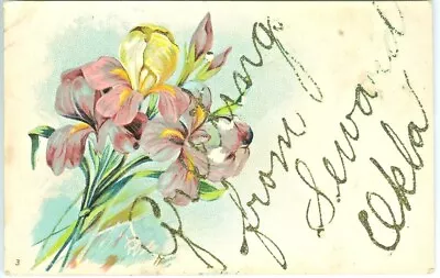 Seward OK Embossed 1908 Floral Greetings From Seward • $9.88