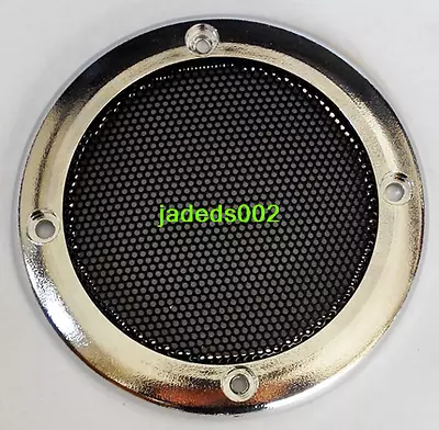 2pcs 3.5 Inch Speaker Grille Car Audio Net Cover Chrome Plating HiFi Audio Parts • $4.95