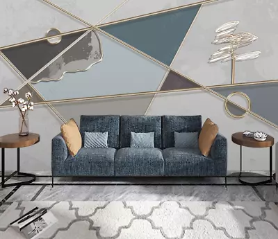 3D Abstract Geometry Triangle Self-adhesive Removable Wallpaper Murals Wall 93 • $39.14