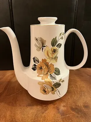 Mid Century Ceramics - Vintage 1960s/70s Myott Coffee Pot • £20