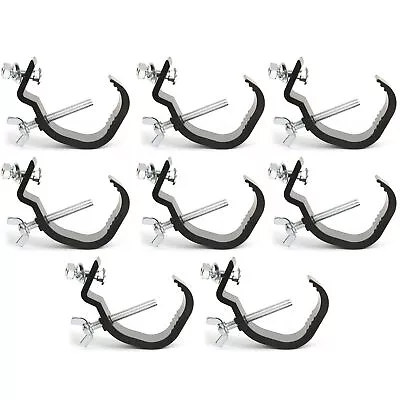 8x Black Metal Lighting G-Clamps XXA2850 • £37.99