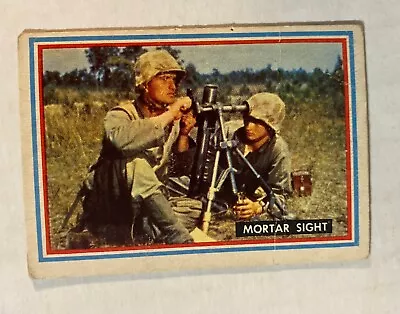 1953 Topps Fighting Marines 18 Mortar Sight   USMC - Light Creases • $5