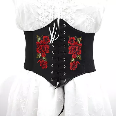 Trend Women Body Shaper Buckle Wide Waistband Waist Belt Underbust Corset Be  ZT • £5.41