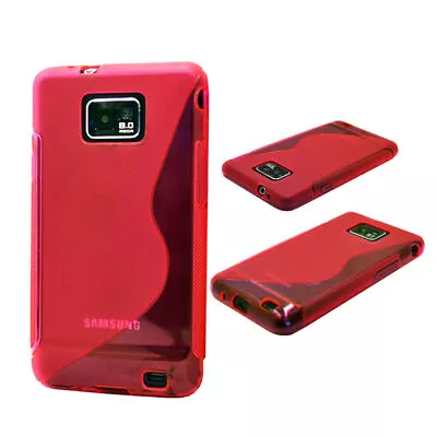 Samsung Galaxy S2 Grip S Line Gel Case SII I9100 + Screen Protector • £3.99