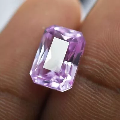 Natural Padparadscha Sapphire Emerald Cut 8.66 Ct Loose GIE Certified Gemstone • $49.62