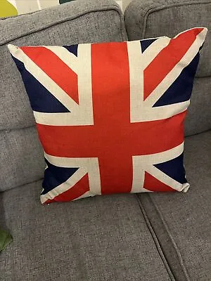 UNION JACK & RETRO Design Chenille Cushion Covers Or Filled Cushions 18  / 45cm • £6.76