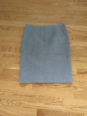 J. Crew No. 2 Pencil Skirt Size 10 Gray  100 % Wool 22 Inches Lined GB6 • $22