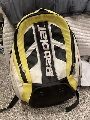 Babolat Black And Yellow Pure Aero Tennis Backpack Bag • $35