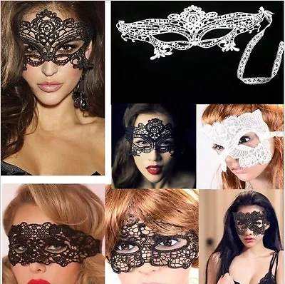 Venetian Filigree Masquerade Ball Mask Creepy Scary Party Fancy Dress Halloween  • £3.49