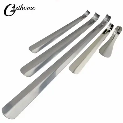 Durable Handle Professional Metal Silver Color Shoe Horn Lifter Long Shoespooner • $4.97