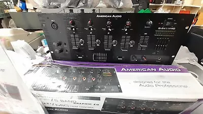 American Audio Q-2411 PRO DJ 19  Rack Mount 4 Channel Mixer • £99