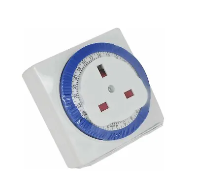 24 Hour Segment Square Timer Switch – White • £8.35