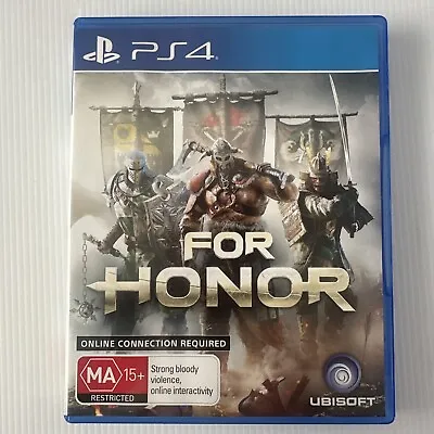 For Honor PS4 PlayStation 4 PAL | Complete Disc Mint VGC | Free Post • $10