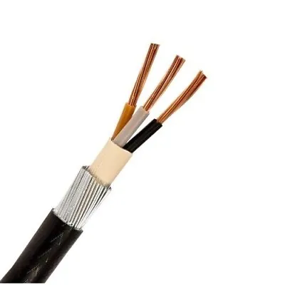 4mm SWA 6943X 3 CORE STEEL WIRE ARMOURED CABLE. VARIOUS LENGTHS • £5.99