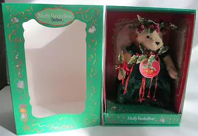 Muffy Vanderbear Couture Jingle Belle Green Dress Bear Plush Stuffed 9  Box • $24.97