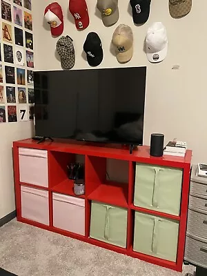 Red Ikea TV Stand • $75