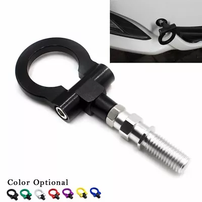 $19.99 • Buy Black CNC Aluminum Front Rear Bumper Tow Hook Trailer Tow Bar For JDM Racing Car
