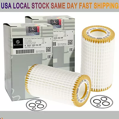 2PC Mercedes-Benz C CL CLK CLS E G GL GLK ML R S Genuine Engine Oil Filter Kit • $13.59