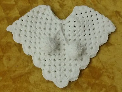 Hand Made Crochet Baby Girls Poncho White 0/3 Mpnths • £5