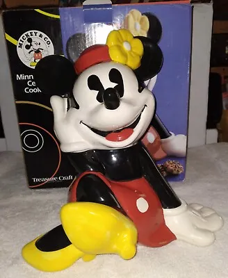 Walt Disney's Minnie Mouse Cookie Jar By Treasure Craft Vintage EUC 1990s • $69.95