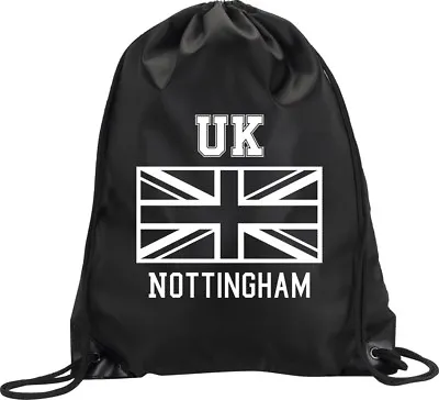 Backpack Bag Nottingham Uk United Kingdom Union Jack Gym Handbag Sport M1 • £7.50