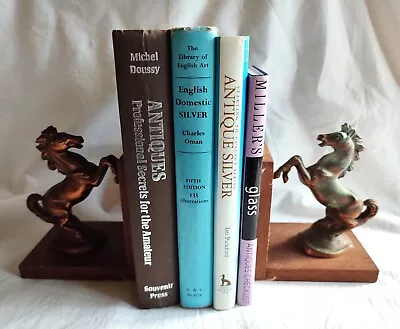 Pair Of Metal & Wood Horse Bookends – Ideal Restoration Or Upcycling Project • £12.99