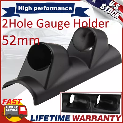 2  52mm Left Hand Drive Pod A Pillar Triple 2 Hole Mount Meter Gauge Holder ABS • $13.59