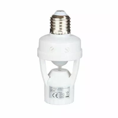 Infrared PIR Motion Sensor E27 LED Light Lamp Bulb Holder Socket Switch 110/220V • $6.99