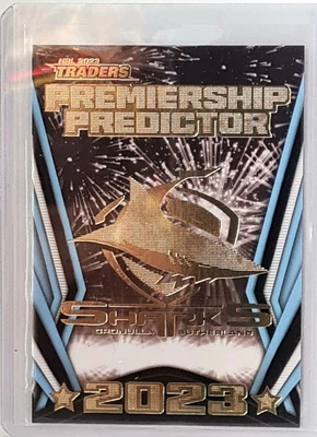 $60 • Buy 2023 NRL Traders PREMIERSHIP PREDICTOR CRONULLA SHARKS PP04 CARD #003/260