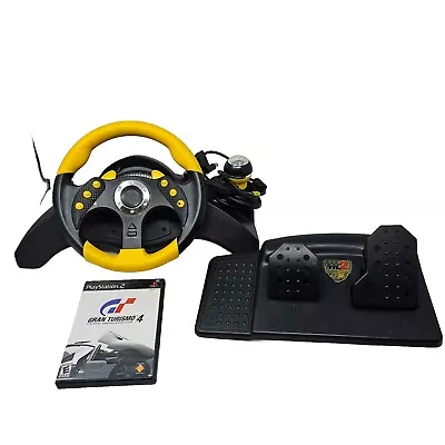 Mad Catz Universal MC2 Steering Wheel Game Controller With Foot Peddles One Game • $37.83