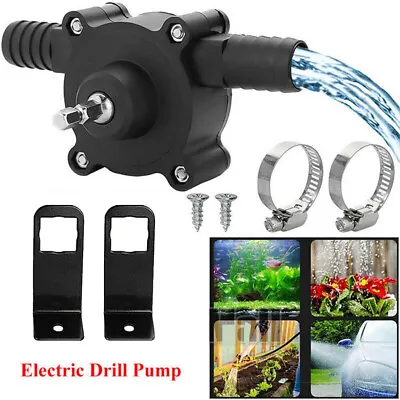 $8.99 • Buy Hand Electric Drill Drive Self Priming Powered Oil Fluid Water Transfer Pump NEW