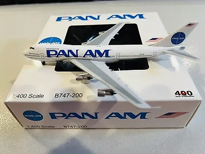 BigBird400 Pan Am Boeing 747-200  Clipper Moscow Express” N733PA 1:400 Scale • $249.95