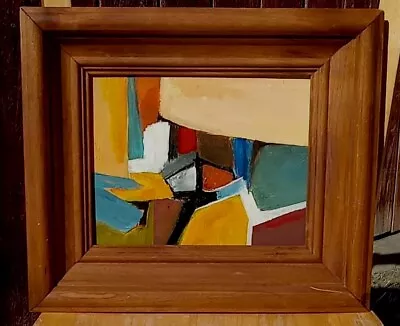 Abstract Expressionist Mid Century Modern Style Painting Modernist  • $90