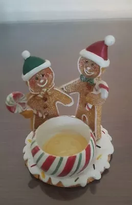 Yankee Candle Christmas Gingerbread  Couple Tealight Holder  • £25