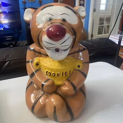  Winnie The Pooh Tigger Ceramic Cookie Jar Vintage 1970's  California Originals  • $45