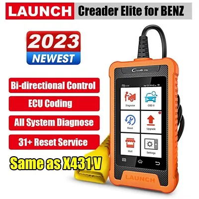 $108 • Buy LAUNCH X431 Creader Elite For Benz Bidirectional Diagnostic Tool OBD2 Scanner