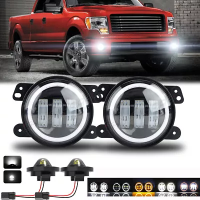 $55.78 • Buy LED Fog Lights Driving Lamp + Rear License Plate Light For 2009-2014 Ford F150