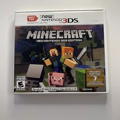 Minecraft - Nintendo New 3DS Edition - Nintendo 3DS Tested • $18.44